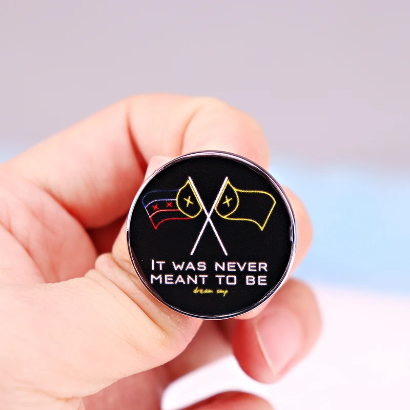 

It Was Never Meant to Be Dreams SMP Flags ENAMEL PIN Backpack Hat Bag Decorate Badges Gamer Medal Gift