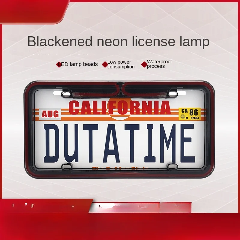 

American neon license plate American standard license plate frame, super bright American license plate frame