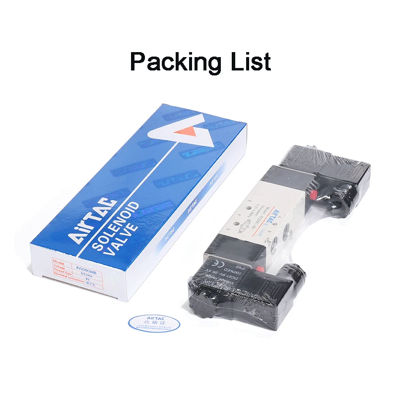 AirTAC 4V130C-06 4V230C-08 4V330C-10 4V430C-15 Magnetventil Luftventil 5-Wege 3-Positionen Umkehrventil 12V 24V 110V 220V – Detail 5