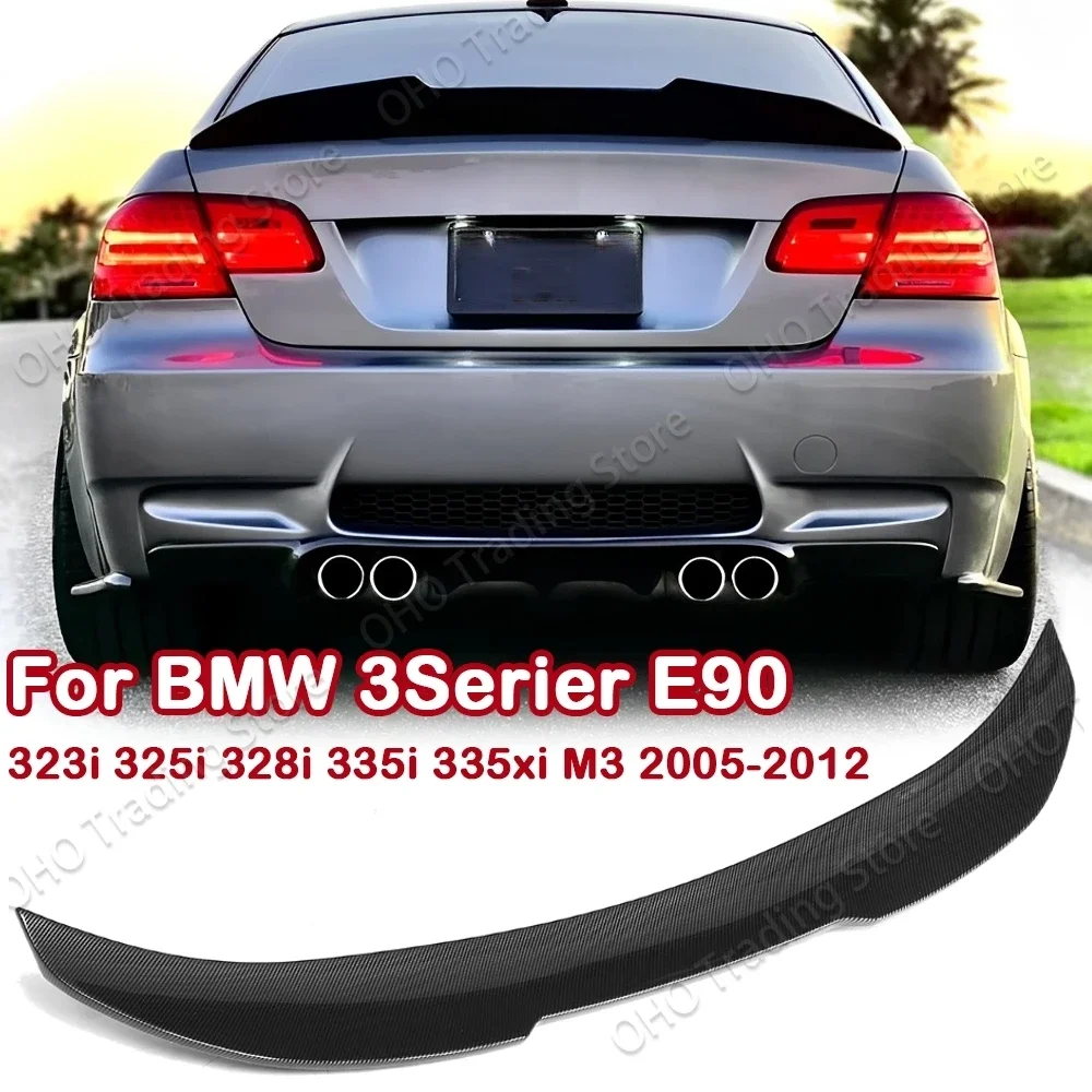 

Car Rear Spoiler Wing For BMW E90 M3 2008-2012 & E90 323i 325i 328i 335i 2005-2011 PSM Style Trunk Lip Tail Trunk Spoiler Black