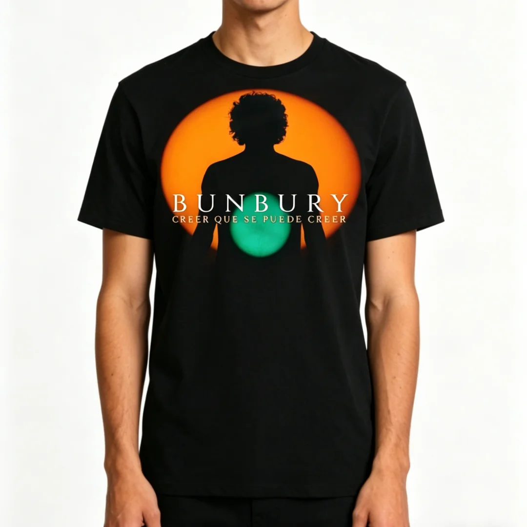 Camisetas de algodón puro con gráficos de Enrique Bunbury para hombre y mujer, estilo hip-hop Y2K, streetwear, álbum De Un Siglo Anterior.