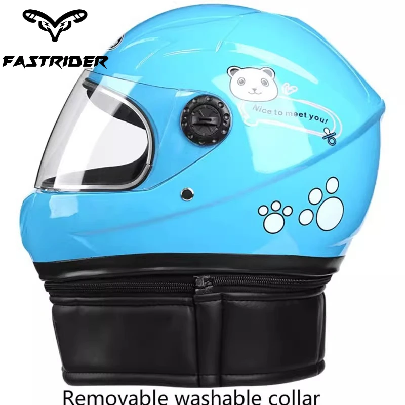Kids Helmet 50-54Cm Electric Car Motorcycle 3-8 Years Children Helmet Youth Cartoon Riding Safety Equipment