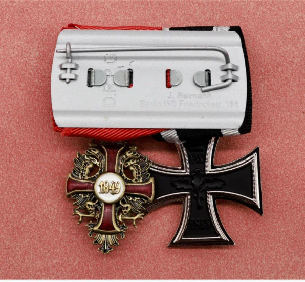 German 1870 Iron Cross & Austro-Hungarian Merit Cross Franz Joseph I Medal Bar