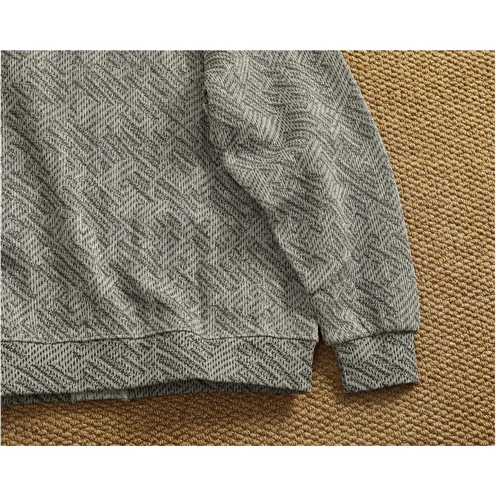 Collarless cardigan sweatshirt men's heavyweight thick autumn and winter casual sweater jacket view 4