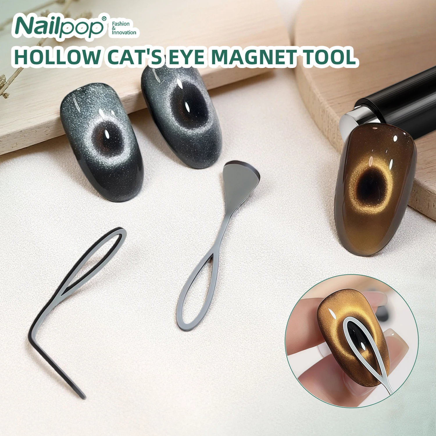 

Nailpop Hollow Cat Eye Magnet Kit Silver 1 комплект DIY Nail Art с 4 магнитами Инструменты для создания полых французских кошачьих глаз Инструменты для ухода за ногтями