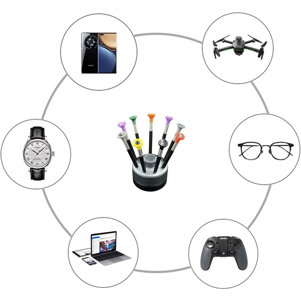 【BAAQ】 Watch Screwdriver Set with 9 Pcs Repair Slotted and ,9pcs Different Sizes for Watch/Eyeglass/Jewelry Repair