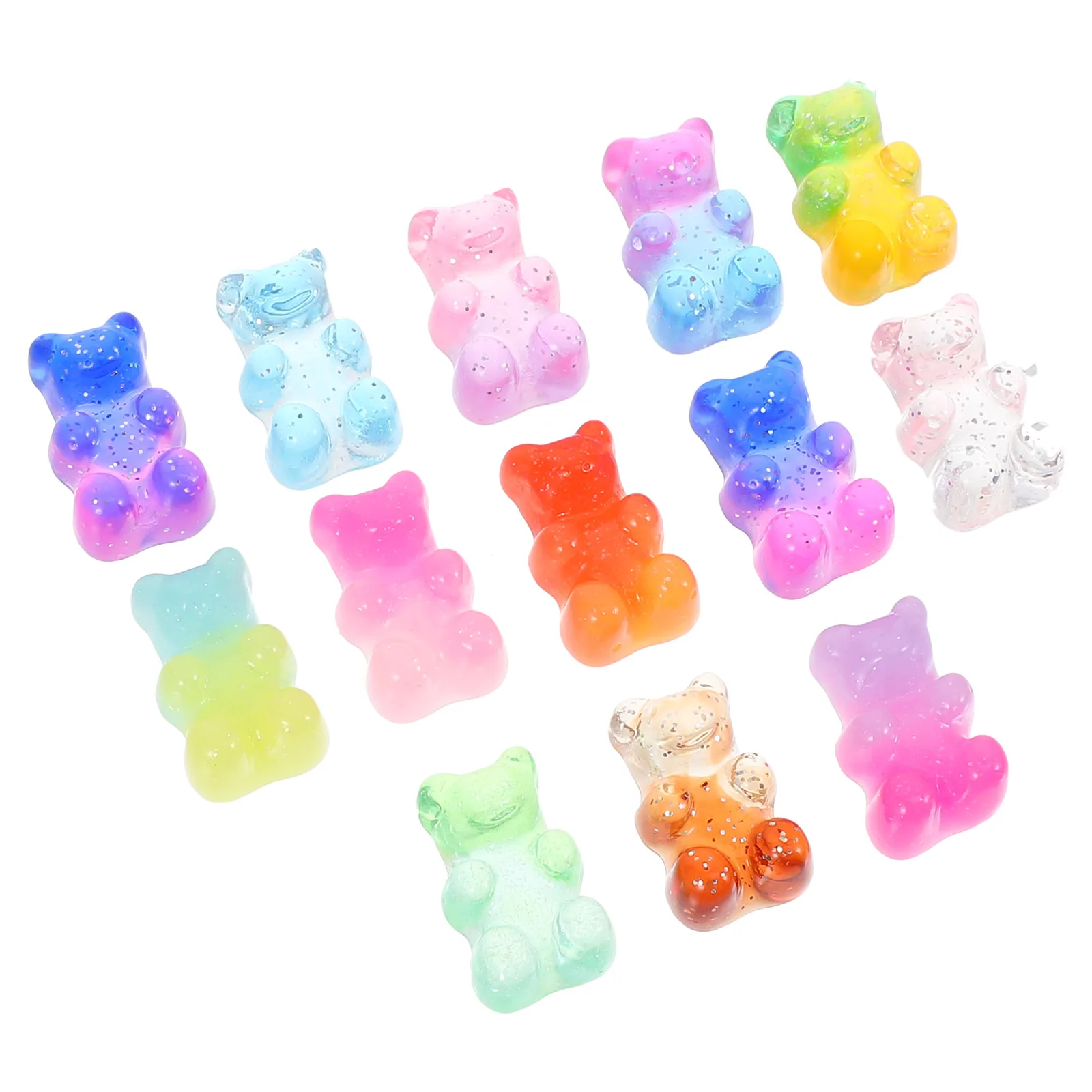 

100 Pcs Phone Case Accessories Resin Charms Cartoon Animal Decoration Craft Ornament DIY Beads Jewelry Making