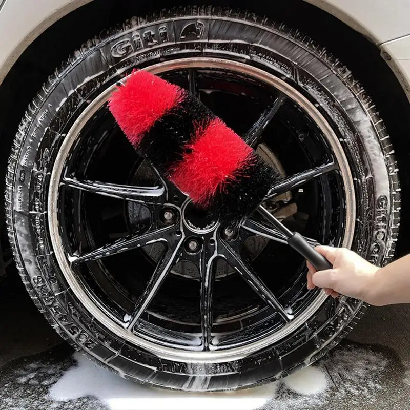 

Tire Brush Soft Bristle Car Wash Tire Scrubber Wheel Rim Brush Car Wash Utility Brush Deep Cleaning Wheel Washing Utility Brush