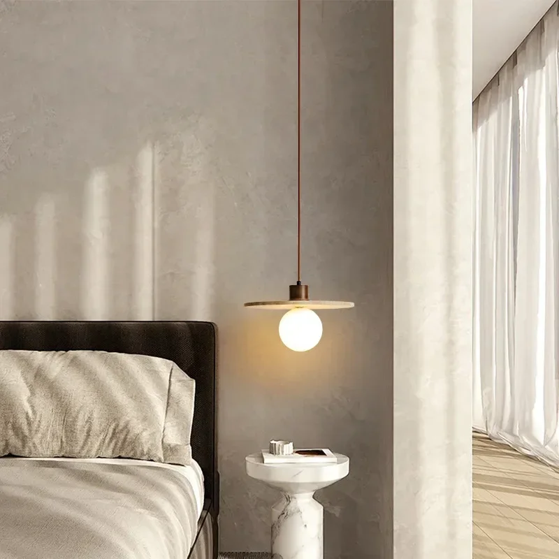 Huangdong Stone Chandelier Designer B&B Retro Style Nordic Restaurant Aisle Wabi-sabi Bedroom