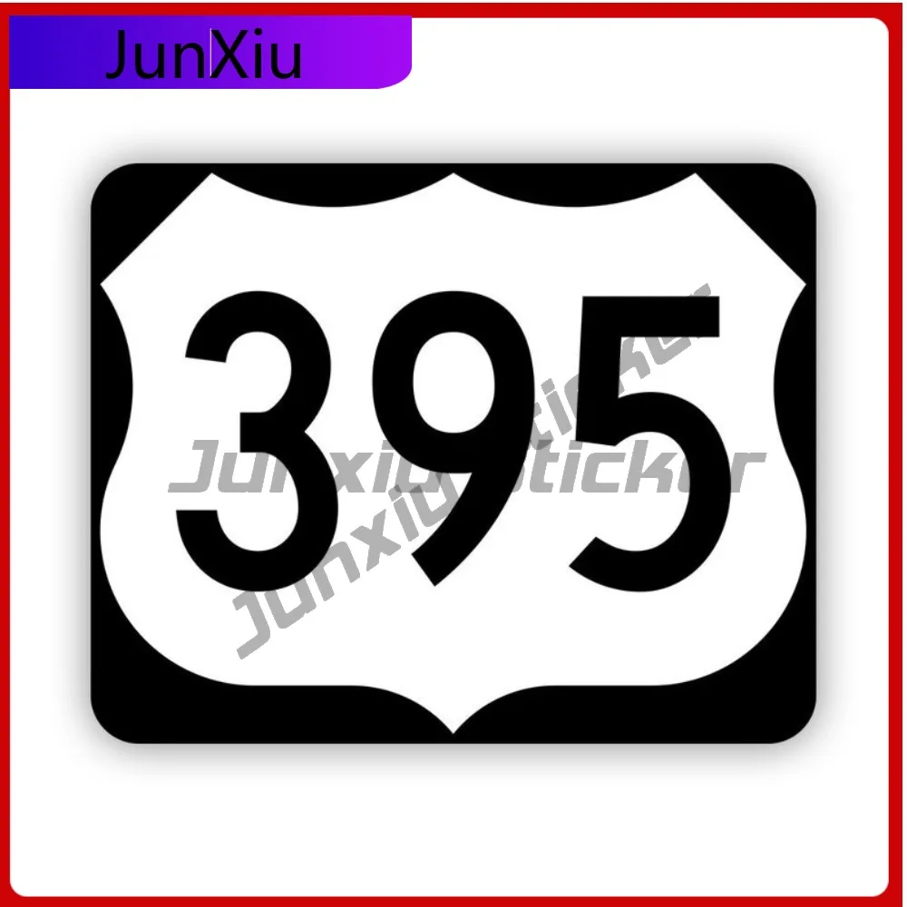 

Us Route 395 Waterproof Scratch Resistant Funny For Truck Laptop Car Body Easy Apply No Residue Decor Bumper Helmet Sun