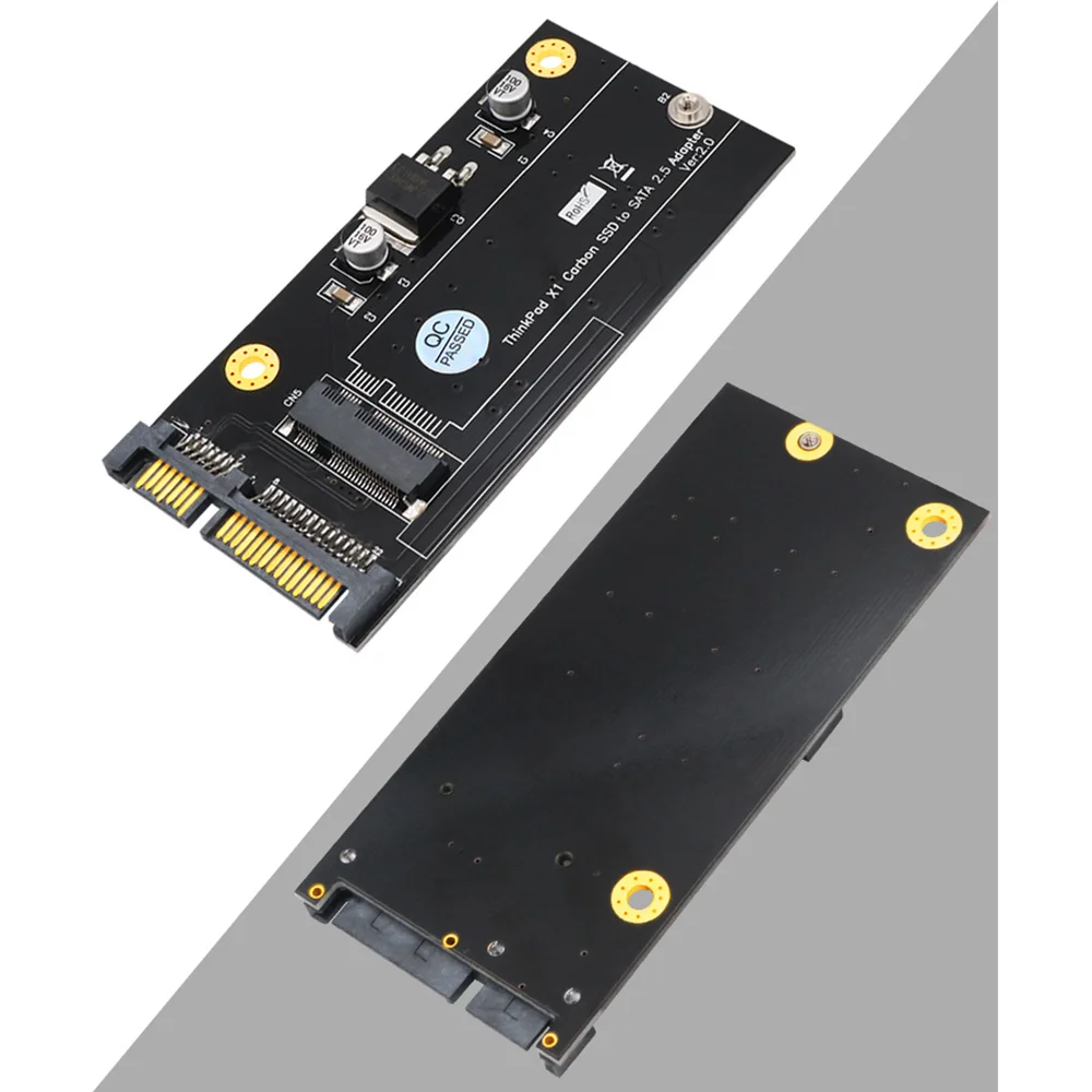 Conversor de cartão adaptador SSD para SATA para Lenovo Thinkpad X1, 20 + 6 Pin, 2.5"