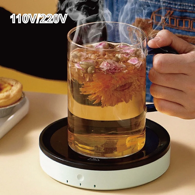 

Нагреватель чашек 110 В/220 В, регулировка температуры, изолированное горячим молоком, теплое основание чашки 80 ° C Нагреватель кофе с постоянной температурой, мини-чайник