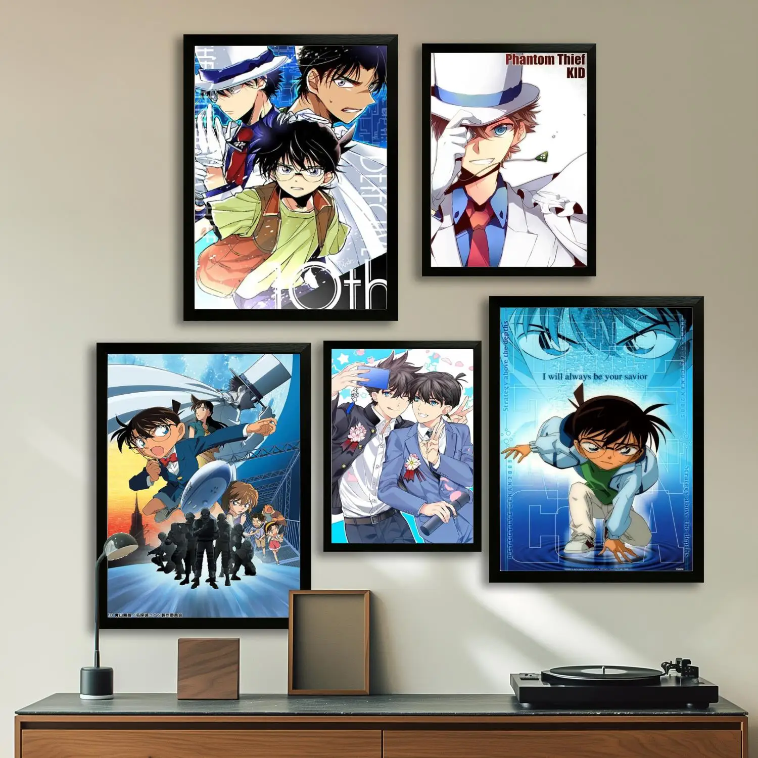 detective conan manga Canvas Art Poster and Wall Art, Picture Print, Modern Family Bedroom Decor,Decorative painting