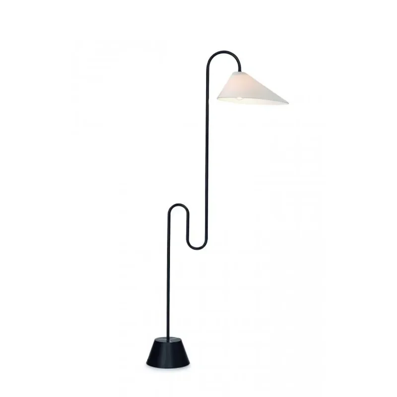 Modern simple bedroom bedside study fabric Chinese lamps