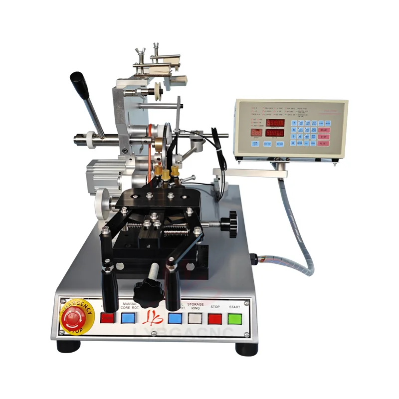 LY-890 Circular Coil Winding Machine with TNC-910H Controller for Heating Wire Fish Wire magnetic Ring Wire Transformer Inductor