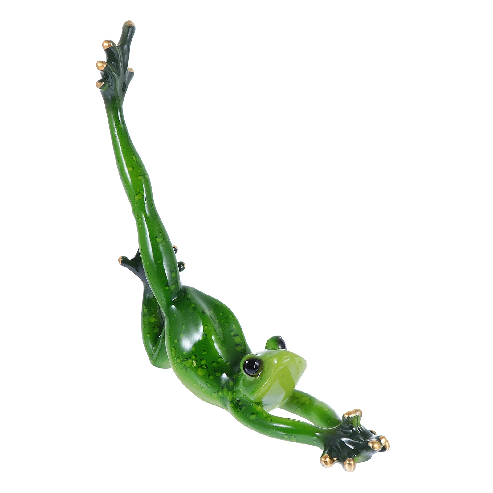

Yoga Frog Ornament Tabletop Resin Frog-shape Decorations Container Figurine Office