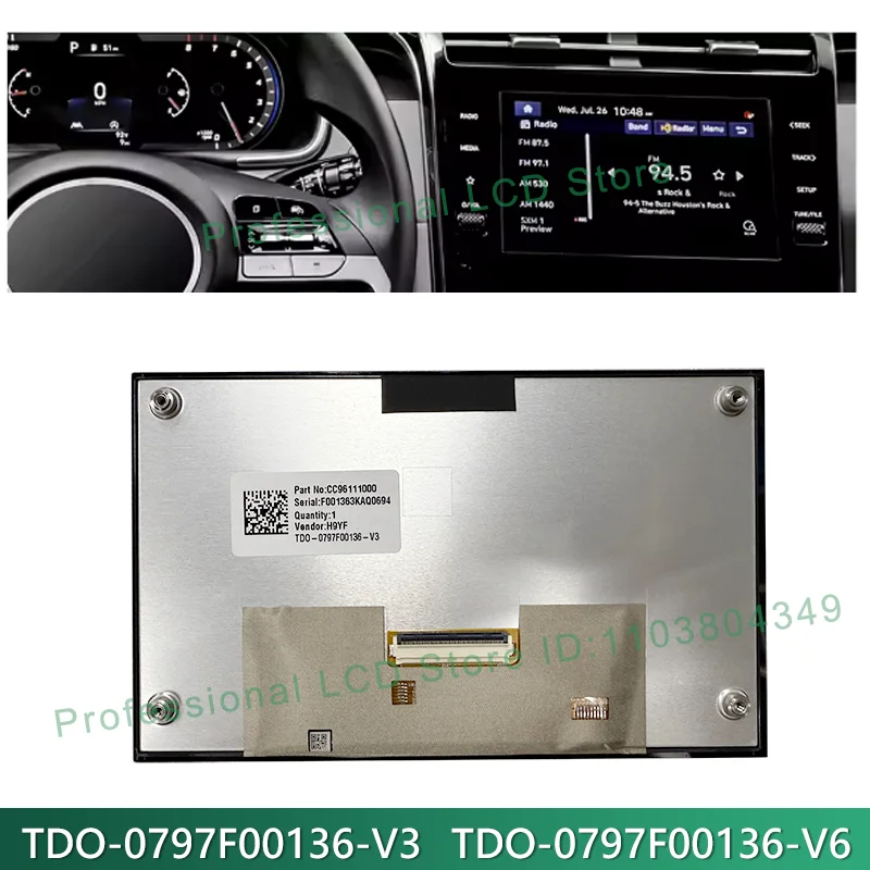 New Original TDO-0797F00136-V3 TD0-0797F00136-V3 V1 V2 TDO-0797F00136-V6 LMB5F00136-V3BL LCD Display With Touch Screen Assembly