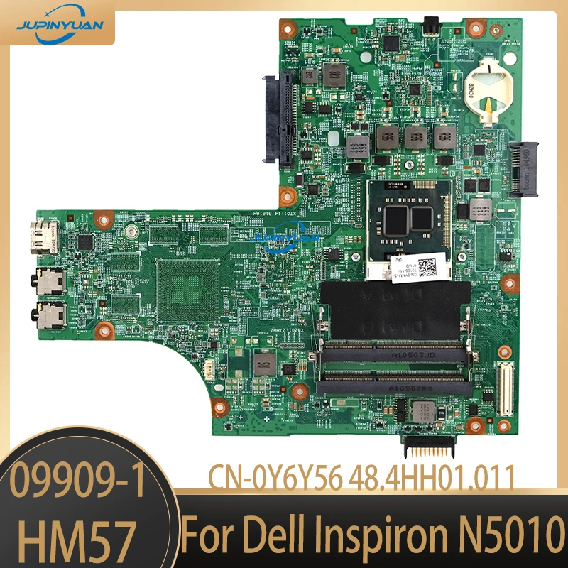 

09909-1 For Dell Inspiron N5010 Notebook CN-0Y6Y56 0Y6Y56 Laptop Motherboard 48.4HH01.011 Notebook HM57 DDR3 Full Tested