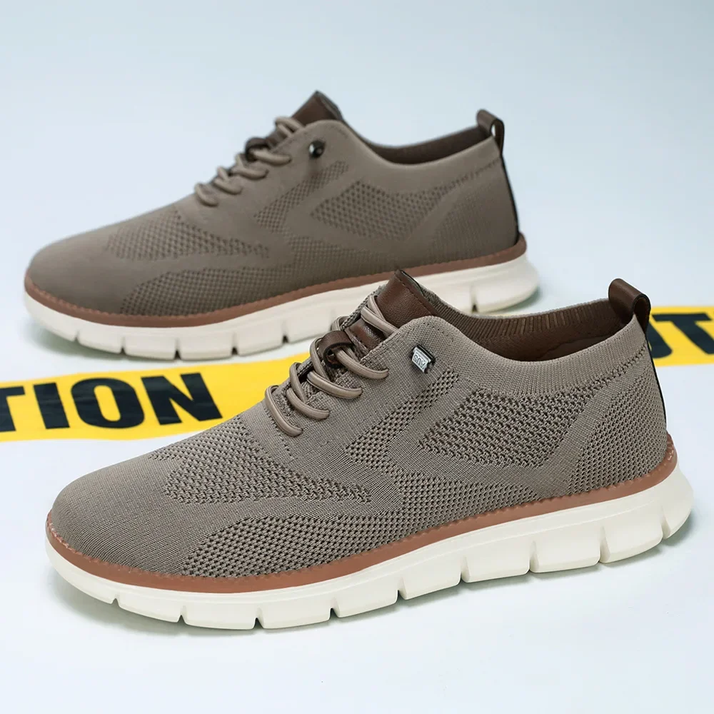 Men's shoes autumn 2024 new British style casual shoes outdoor versatile plus size sports shoes mesh breathable single shoe