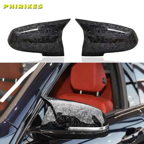 Para BMW 1 2 3 4 Series F20 F30 F31 F32 F36 2012-UP 320i 328i 330d 335i M3 M4 aspecto reemplazo estilo cubierta de espejo de fibra de carbono