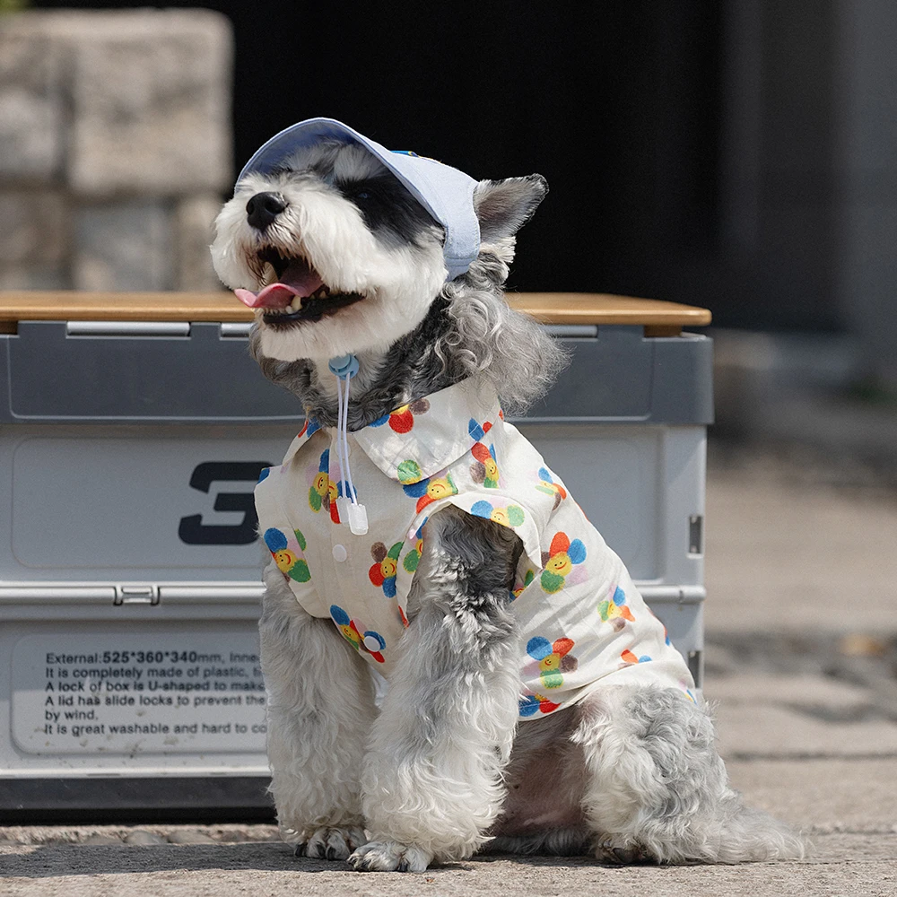 

Ins Style Spring Chihuahua Costumes Yorkshire Shirt Schnauzer T-Shirt Summer Dog Clothes Casual Clothing for Small Media Dog