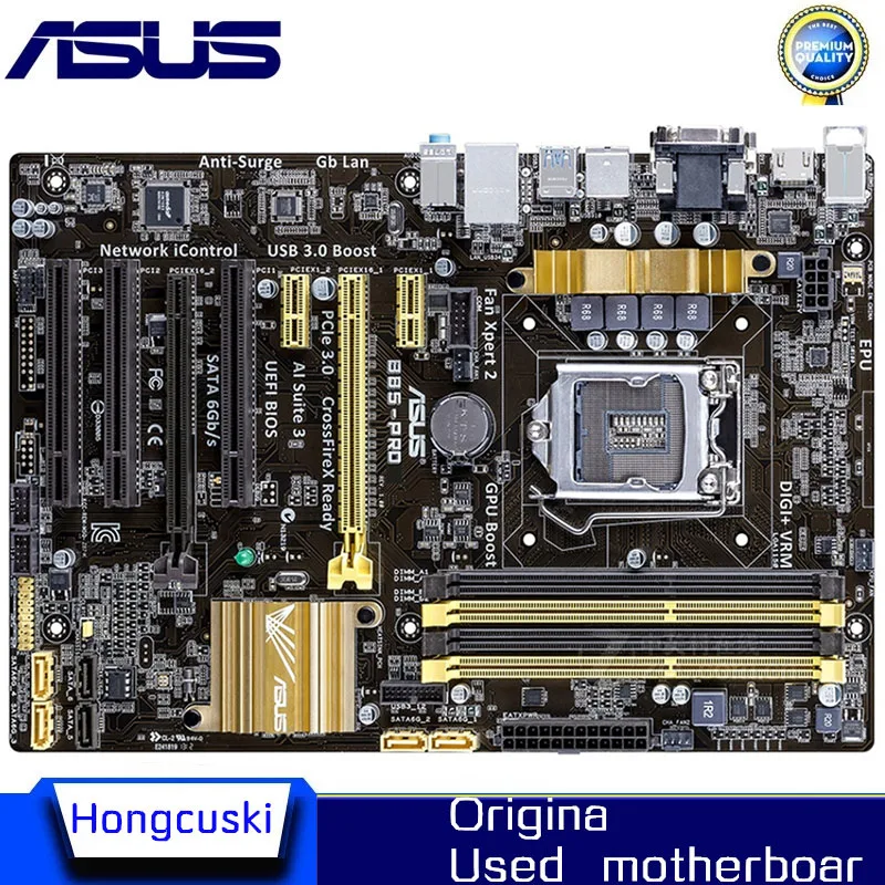 

For ASUS B85-PRO Used LGA 1150 For Intel B85 motherboard Socket LGA1150 DDR3 SATA3 USB3.0 SATA3 Desktop motherboard