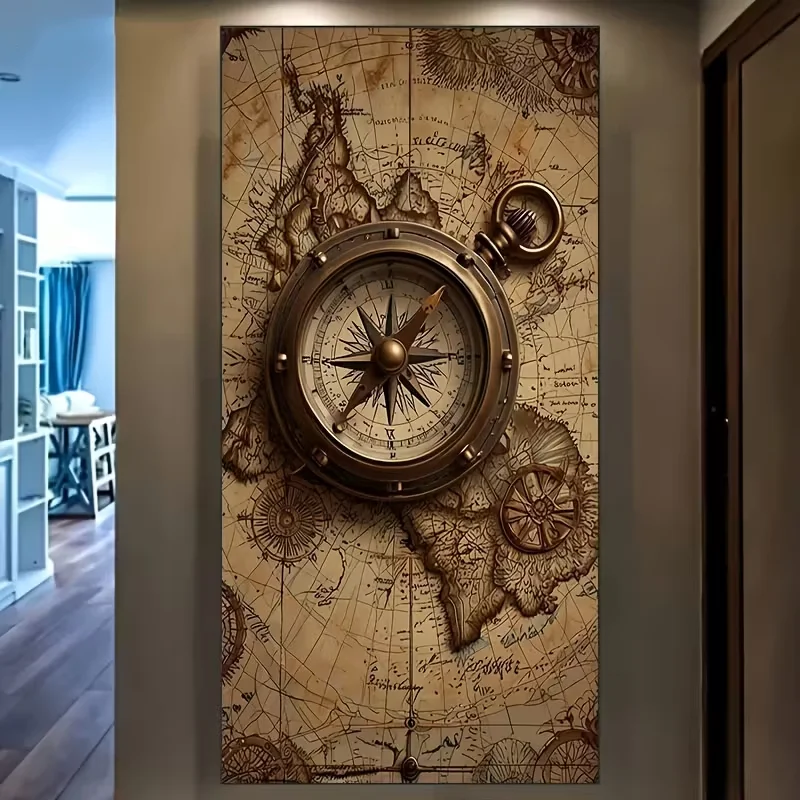 Gyroscopes and Navigation Charts Maps DIY 5D Diamond Painting New 2026 Full Drill Mosaic Diamond Art Embroidery For Home Decor