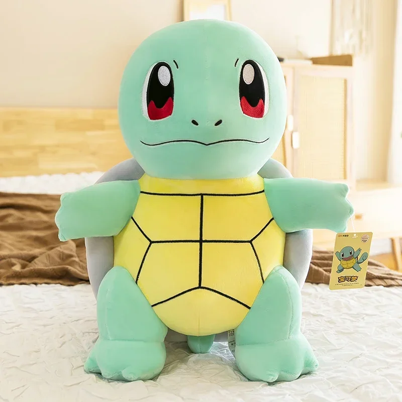 Squirtle Plüschpuppe Große Größe Pokemon Plüschtiere Kawaii Stofftiere Niedliche Schildkröte Kissen Weihnachtsgeschenk Spielzeug für Jungen Mädchen