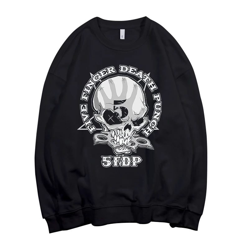 

Five Finger Death Punch Metal Rock Aesthetic Pullovers Sweatshirt Gothic Top Harajuku Hip Hop Streetwear Hoody Tops