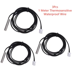 1/3Pcs NTC / PTC Thermal Sensor Water Dripper 2Pin Terminal 10K 1% 3950 Thermal Waterproof Digital Temperature Sensor Probe