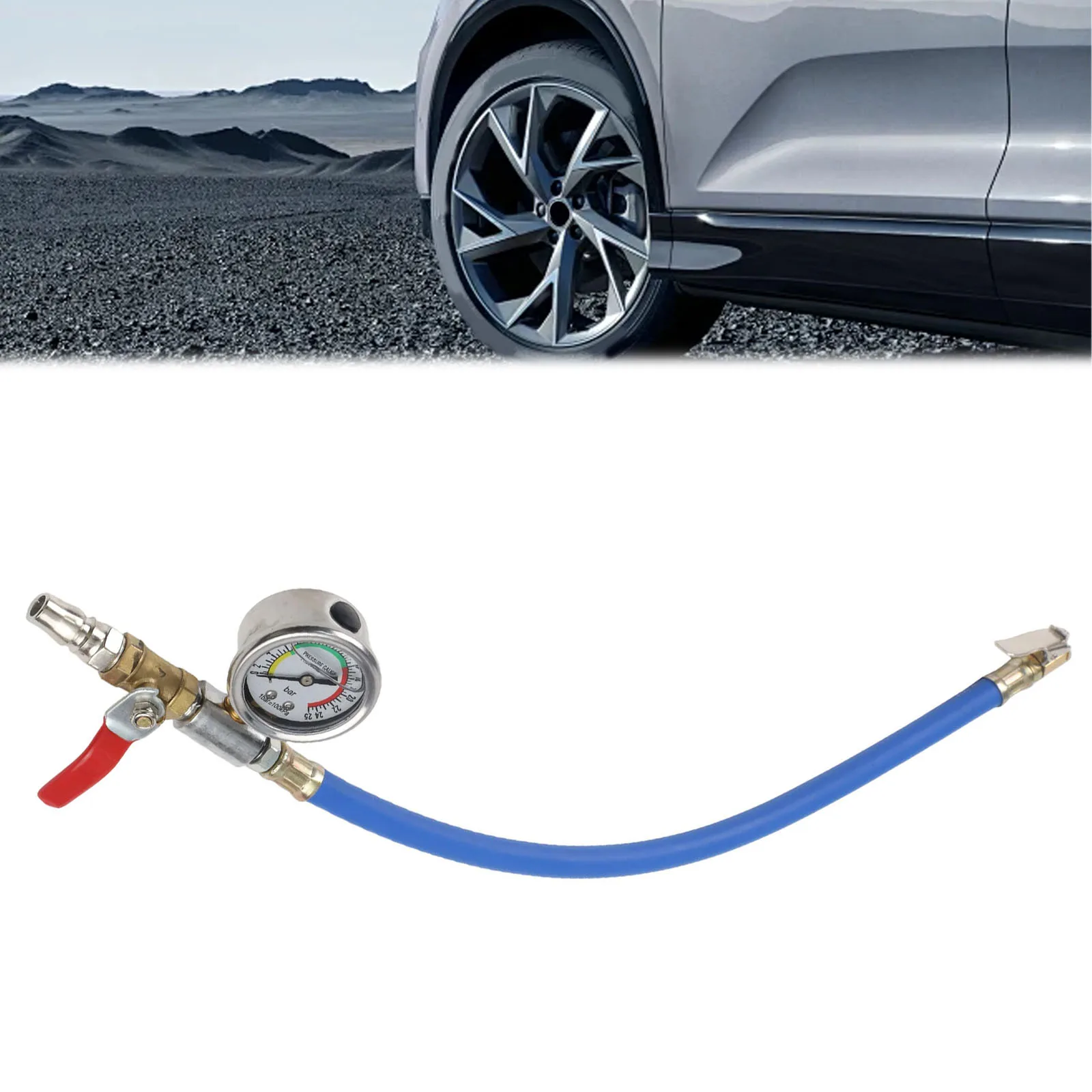 Car Maintenance Precision Measurement Inflation Monitoring System As Shown In The Figure Metal Hose Construction