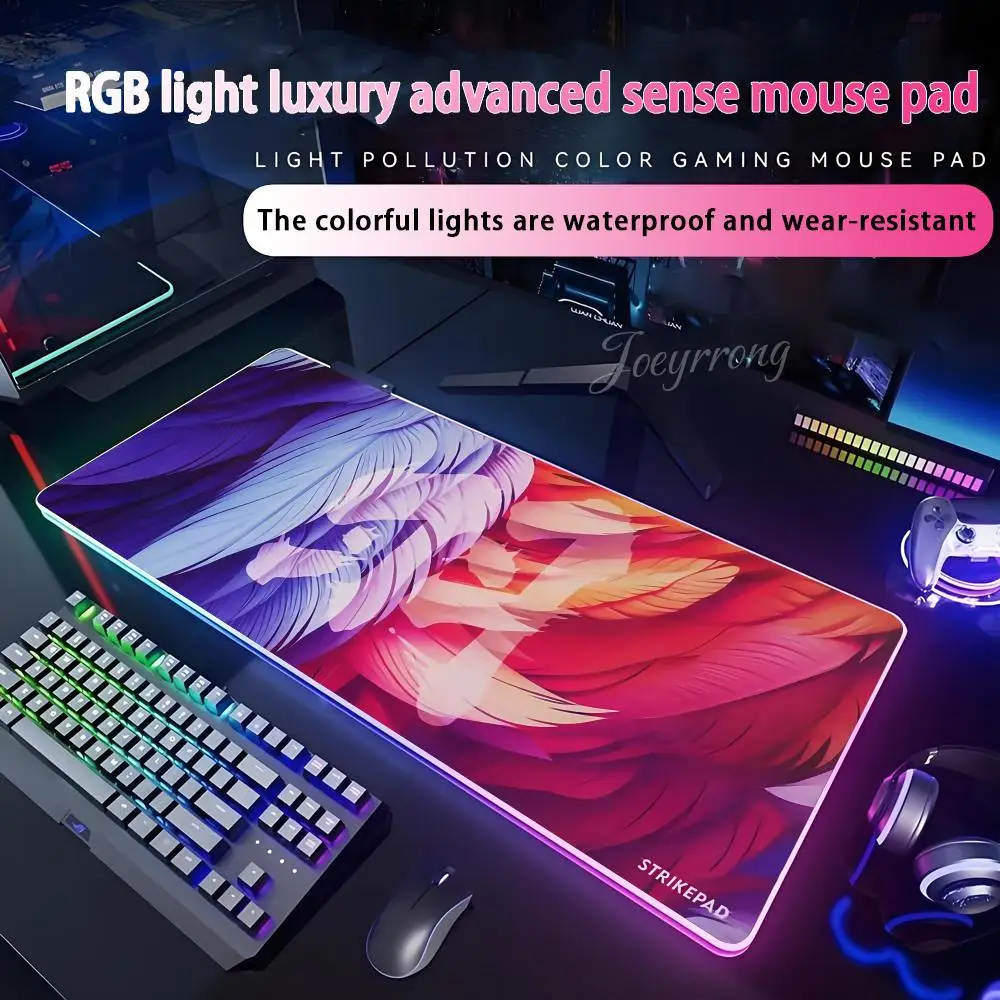 

FANTECH Strikepad MST491 Коврик для игровой мыши RGB Расширенная игровая клавиатура Семь цветов Светодиодные коврики Большой 1000x500 мм XXL Gamer