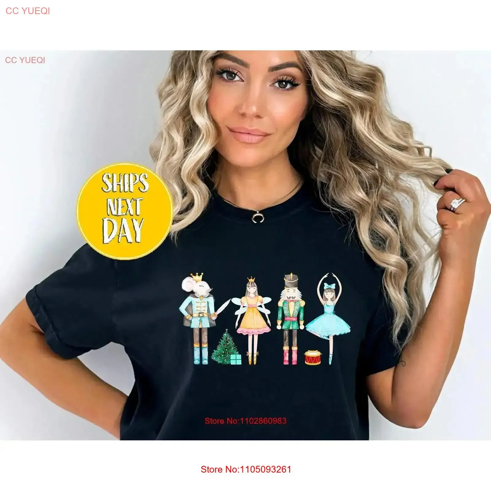 

Nutcracker T shirt Christmas Sugar Plum Fairy Xmas CC18 vintage Washed graphic Soft Comfortable Stylish Breathable Unisex homme