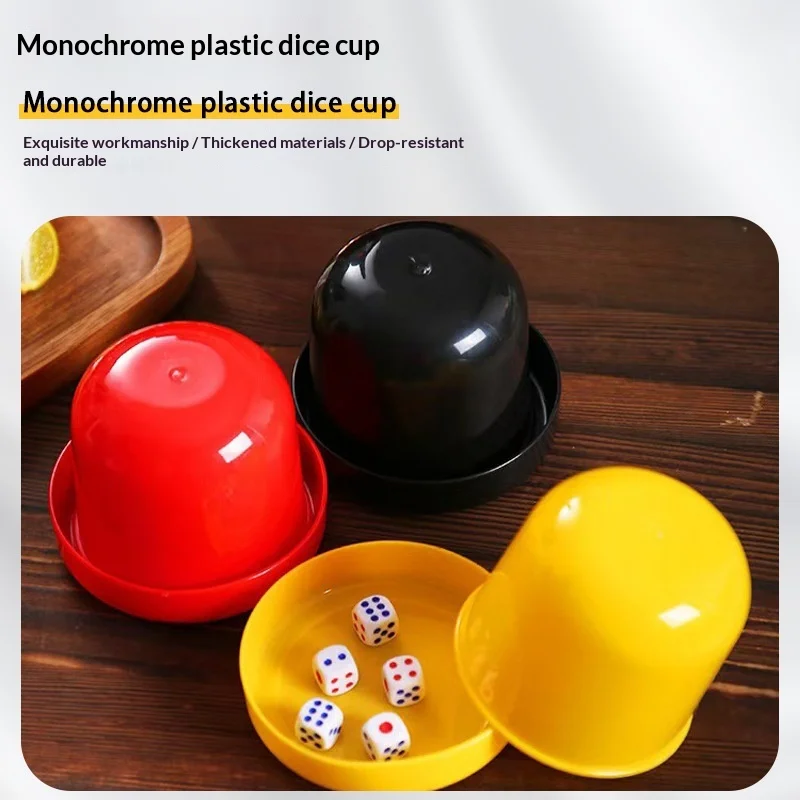 Thickened sieve cup with base support Bar and nightclub dice and cup set Send5Dice