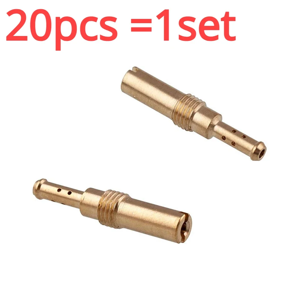 20pcs =1set For Motorcycle Carburetor Main Pilot Slow Jet Carburetor Nozzle for 36MM 38MM 40MM 42MM PE PD PZ 5MM 36 38 49 42mm