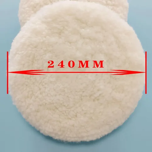 Imagen 2 del producto Bola de lana auténtica 05705/ 05705, rueda de lana pulida de doble cara, tornillo de bloqueo, cera para rascar, bandeja de lana de cera gruesa, 1 ud.