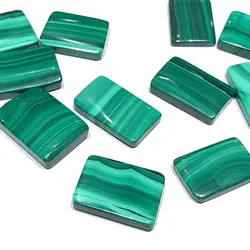 Pierres Précieuses Naturelles Aléatoires, Malachite, Rectangle, Citroguérison, Artisanat, Bricolage pour Pendentif, Décoration de la Maison et de la Chambre, Cadeau de Noël, 1 Pièce