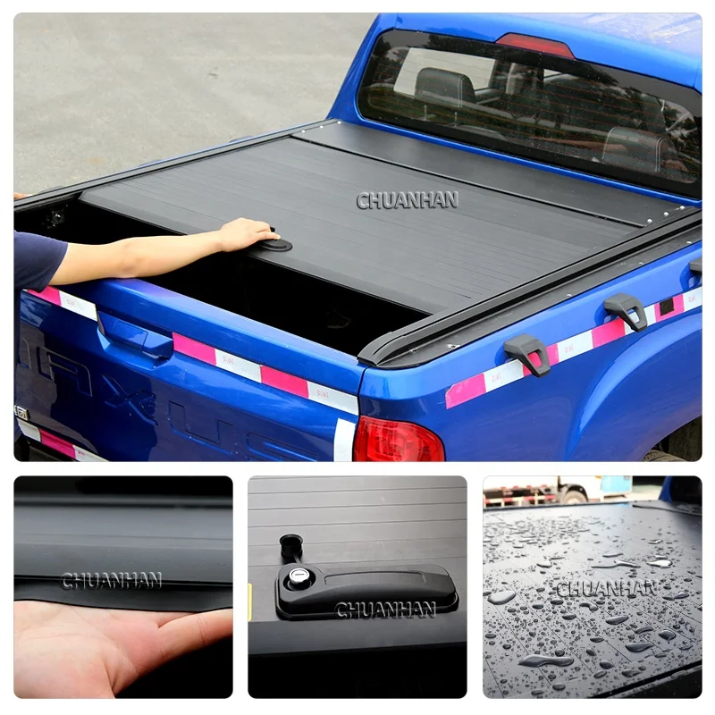Factory Direct Electric Retractable Roller Lid Hard Aluminum Tonneau Cover For Isuzu Dmax For JAC T6 T8 Truck Bed NP300 Locking