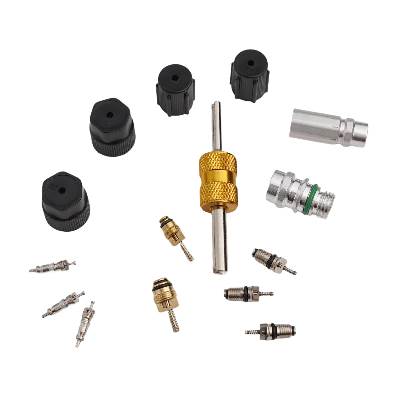 Válvula de servicio A/C, núcleo de válvula de aire acondicionado para reparación de aire acondicionado, válvula de sobremesa, válvula de servicio de alto flujo