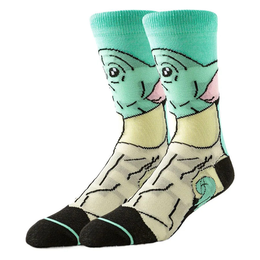 1/5Pairs Potdemiel الرجال النساء العصرية الجدة الكرتون أنيمي الجوارب الهيب هوب الشارع موضة عادية قصيرة قارب الجوارب غير مرئية #5