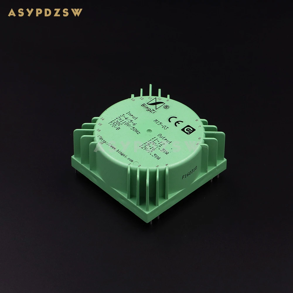 15VA Green Square 15W Sealed toroidal transformers M15-03 Output voltage AC dual 12V(2*12V)