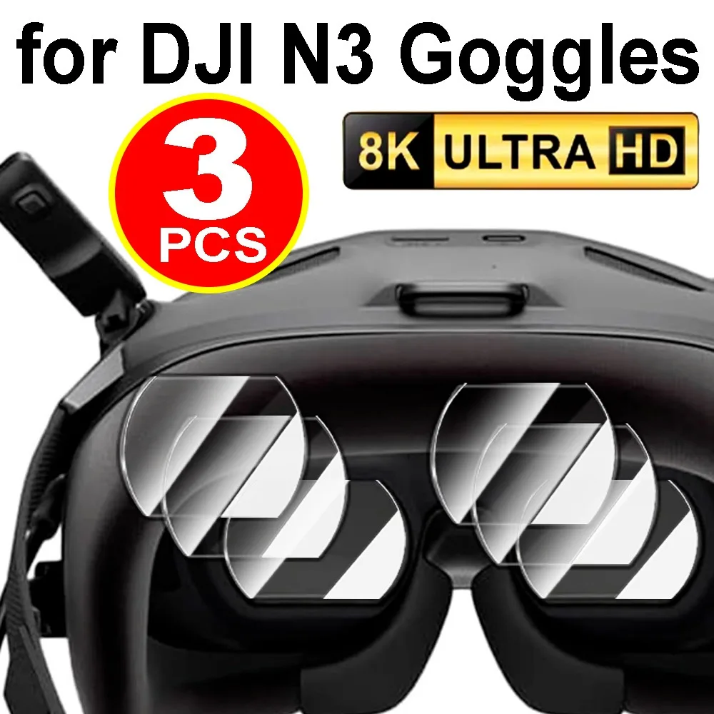 1-5Sets Tempered Glass Screen Protector for DJI Goggles N3 Full Cover Protective Film For DJI N3 AR HD Anti Scratch Clear Glass