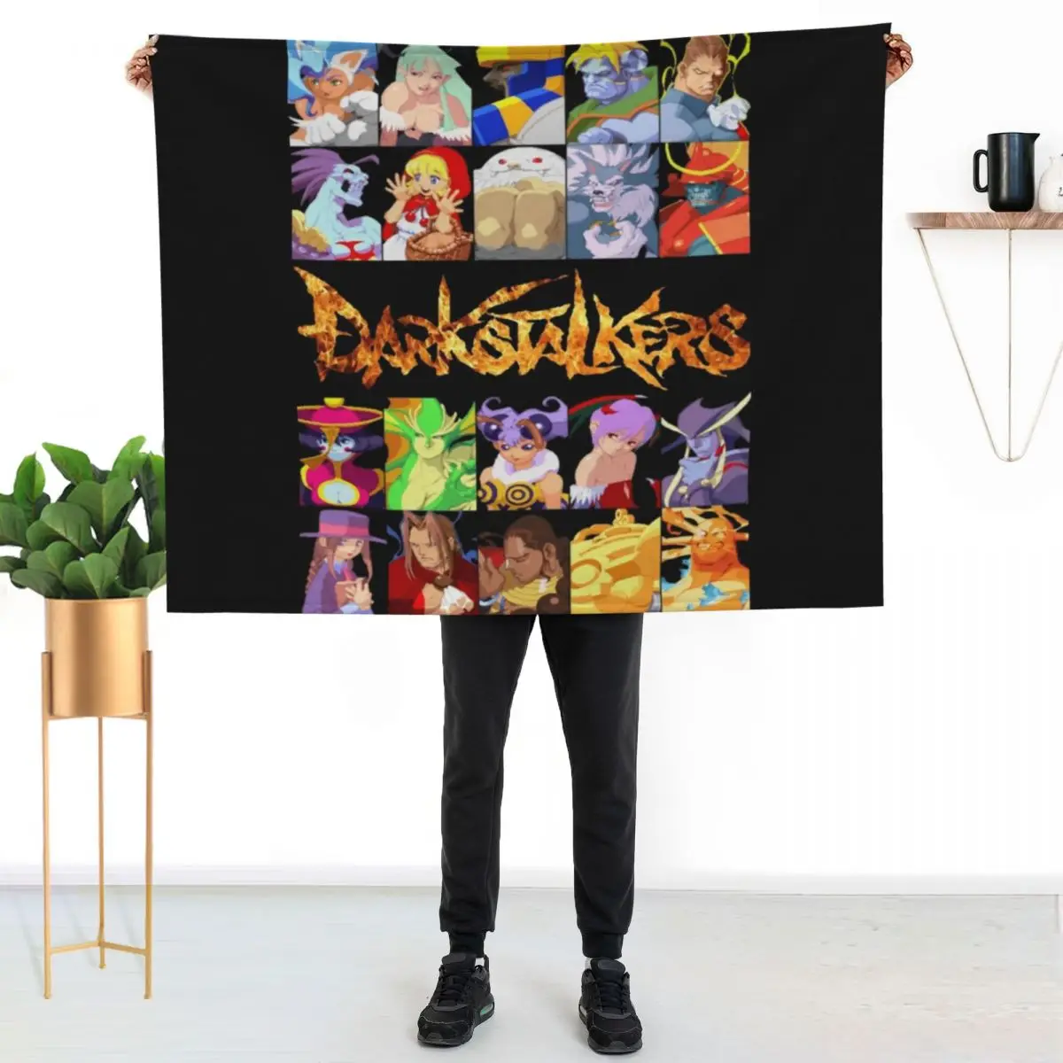 Darkstalkers Throw Blanket Decorative Sofa Soft Plaid Loose wednesday warm for winter Luxury Blankets