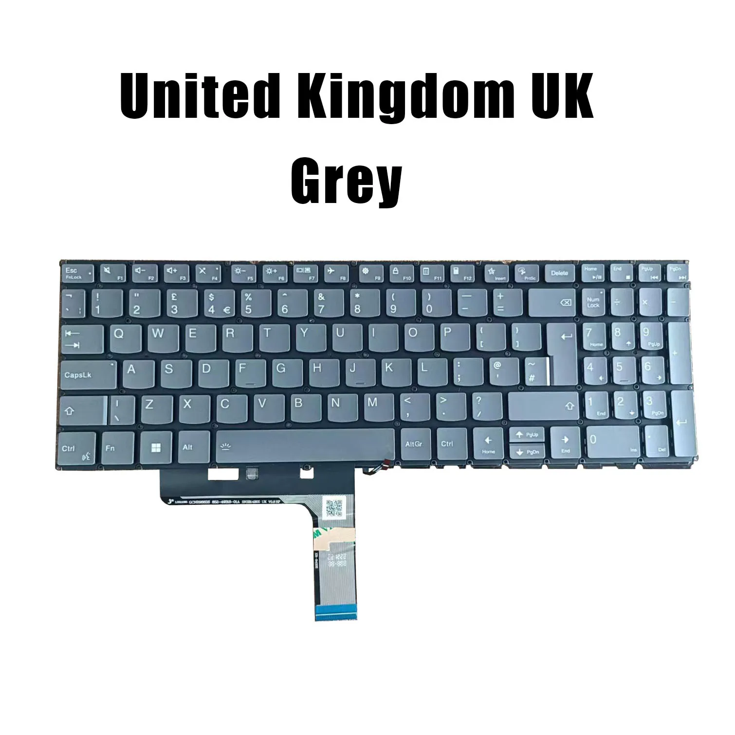 UK/US Grey/Blue Laptop Keyboard For Lenovo Slim Pro 9 16IRP8 Yoga Pro 9 16IRP8 Yoga Pro 9 16IMH9 With Backlit New