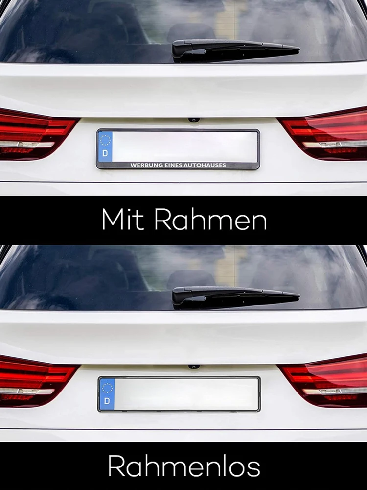 

2Pcs Number Plate Holder EU Standard License Plate Holder Mount Anti-corrosion License Plate Frame Cover