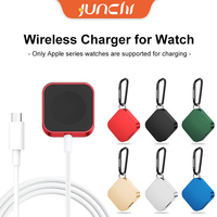 5W Wireless Charger for Apple Watch Mini Portable Watch Charger Type C Two interfaces For S9 8 7 6 5 4 3 2 1 SE Ultra Series