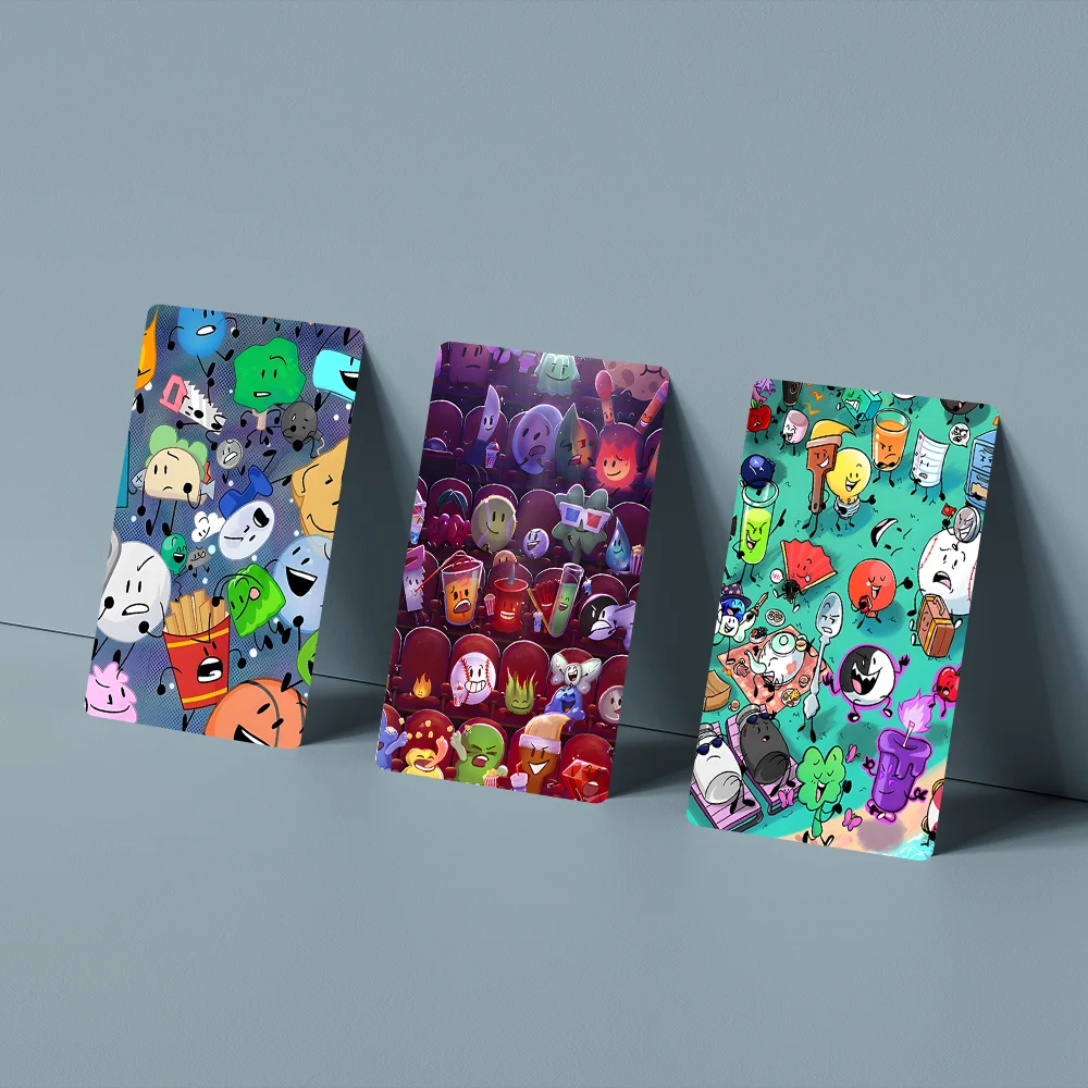 

BFDI Battle For Dream Island Stickers Cartoon Credit Card Visa Debit Bank Charge Bus Metro Waterproof Sticker Decal Decoration