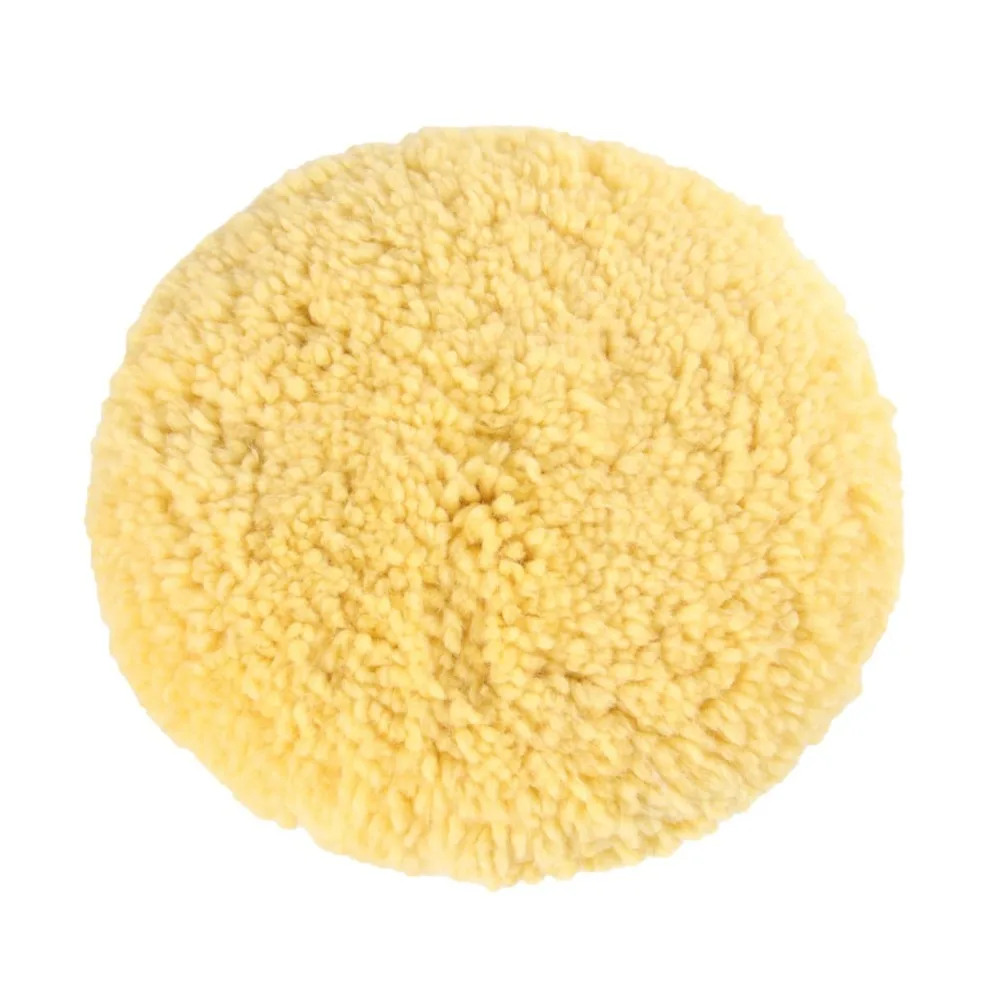 

Alipis двухсторонний желтый шерстяной полировальный набор подушечек для полировки автомобиля, вощение и уплотнение, мягкий шерстяной буфер для ухода за автомобильной краской