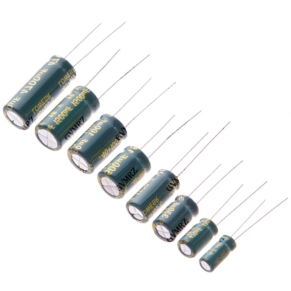 16V 25V 35V 50V 63V 100V 160V 100UF 220UF 330UF 470UF 680UF High Frequency Low ESR Aluminum Capacitor 1000UF 1500UF 2200UF