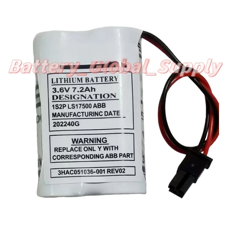 

3HAC051036-001 IRB120 robot battery 3.6 volts 7.2 amps manipulator battery 1 piece, brand new -